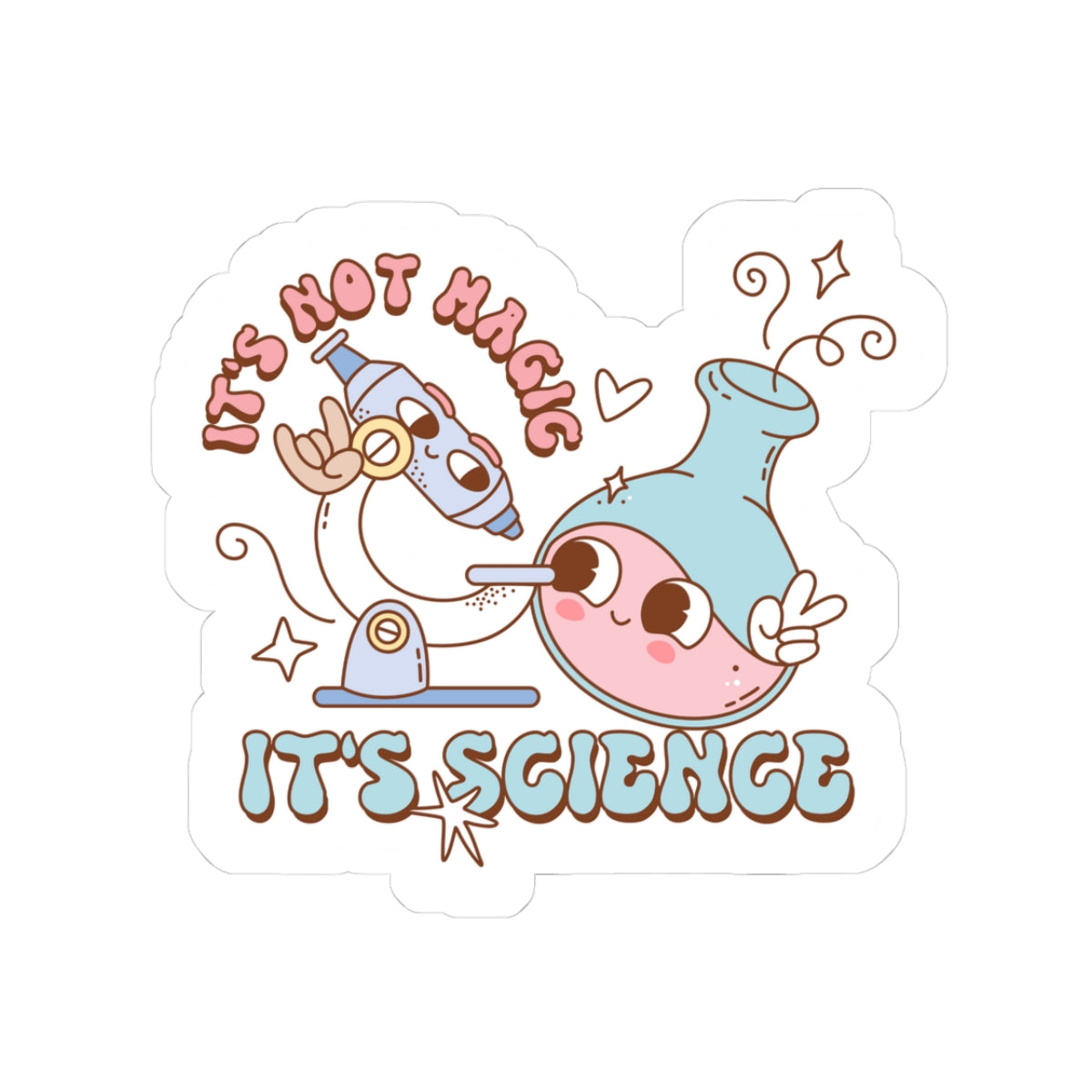 Retro Science Sticker, Science Sticker, Retro Sticker, Funny Sticker, Water Bottle Stickers, Kindle Stickers, Teacher Gift, Gift for Teacher