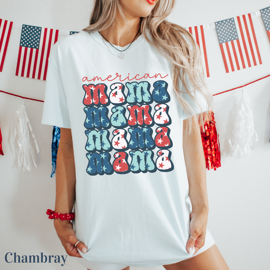 USA Flag Shirt, 4th of July Shirt, American Mama Tshirt, USA Comfort Colors Shirt, Usa Flag Tee, Usa Comfort Colors Tee, Usa Shirt
