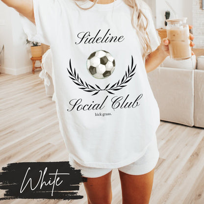 Soccer Social Club T-Shirt, Soccer Mom Social Club, Preppy Soccer Fan Mama Mom Shirt, Soccer Coquette Vintage, Kick Grass